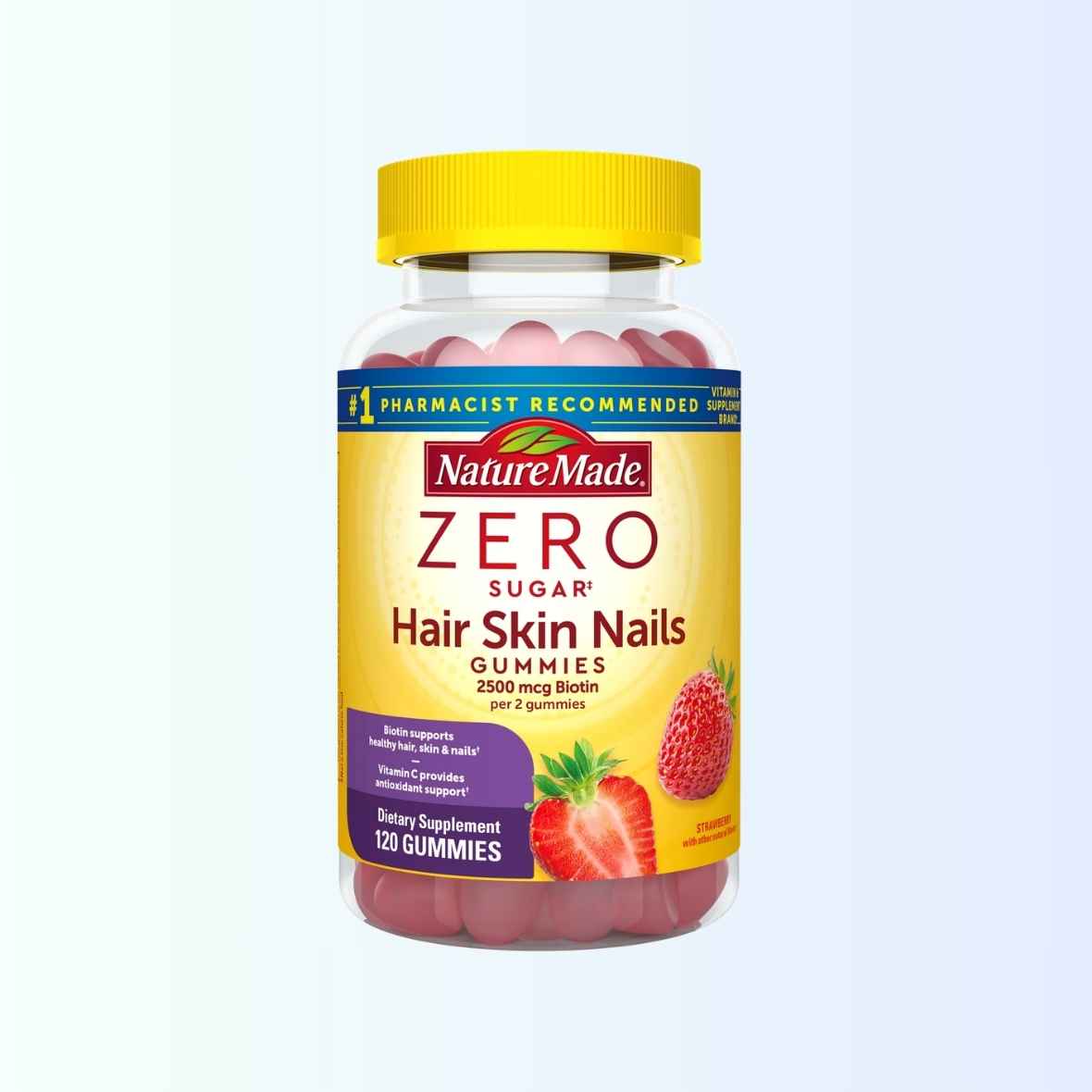 Zero sugar Hair Skin Nails Gummies x 120 ( Nature Made )